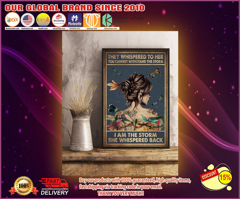 Dragonfly they whisperd to here you cannot with stand the storm poster