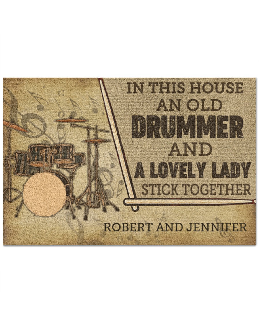 Drummer and a lovely lady doormat