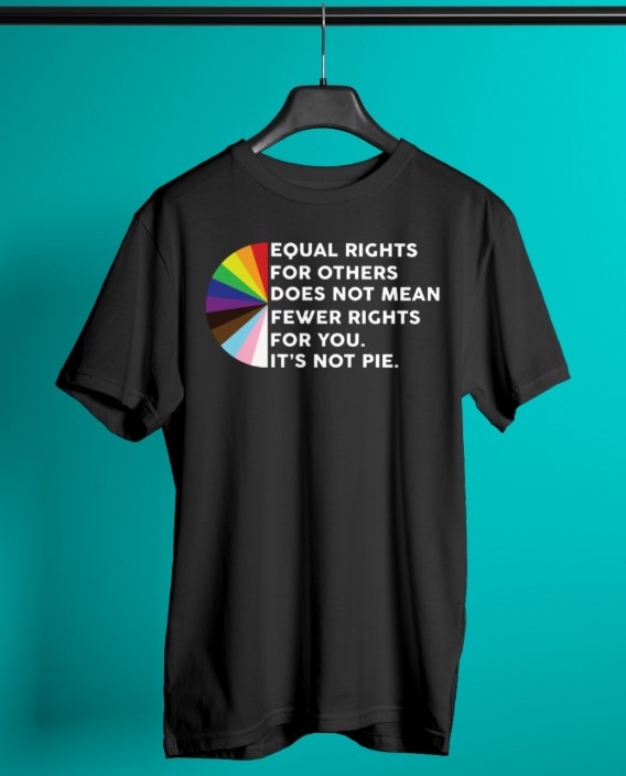 Equal rights for others does not mean fewer rights for you it's not pie shirt
