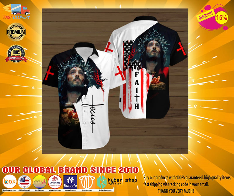 Faith jesus god hawaiian shirt2