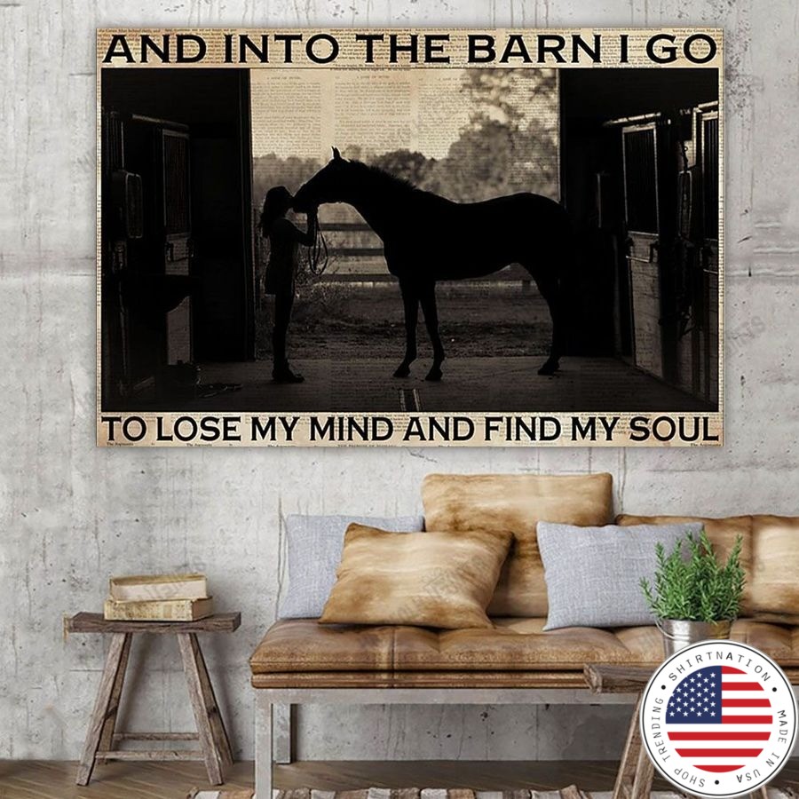 Farm girl And into the barn I go to lose my mind and find my soul Canvas2