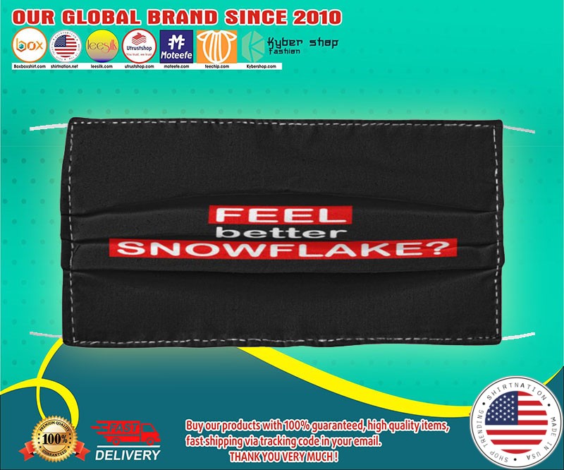 Feel better snowflake face mask