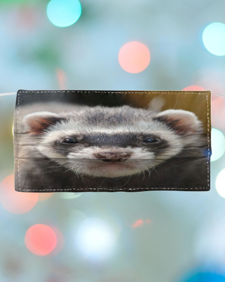 Ferret cloth fabric face mask