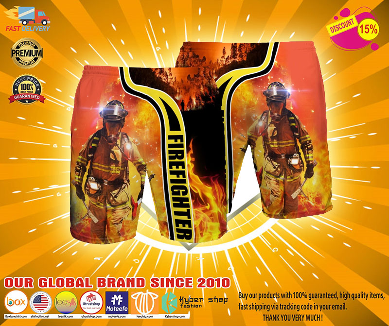 Firefighter Beach hawaiian short2