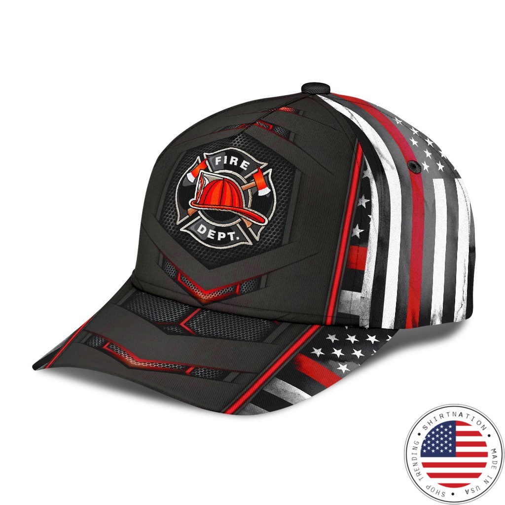 Firefighter dept flag cap2