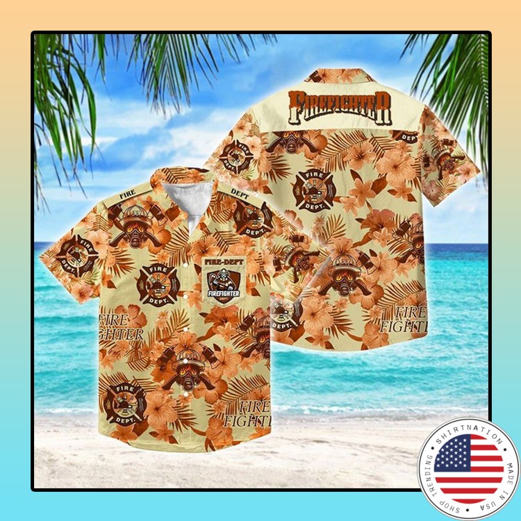Firefighter fathers day Hawaiian Shirt 2