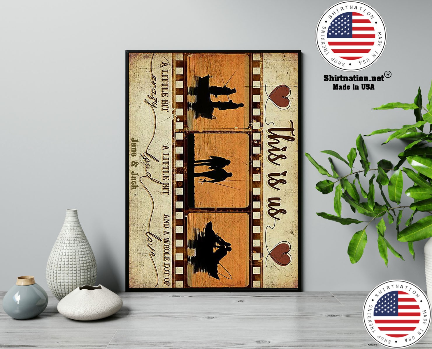 Fishing This is us a little bit crazy custom personalized name poster 13