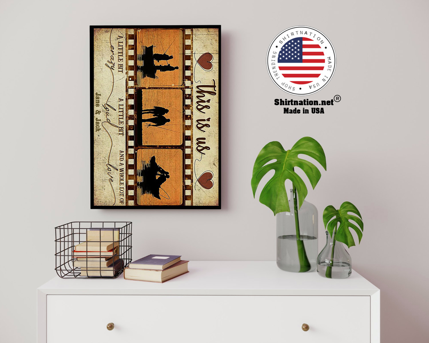 Fishing This is us a little bit crazy custom personalized name poster 14