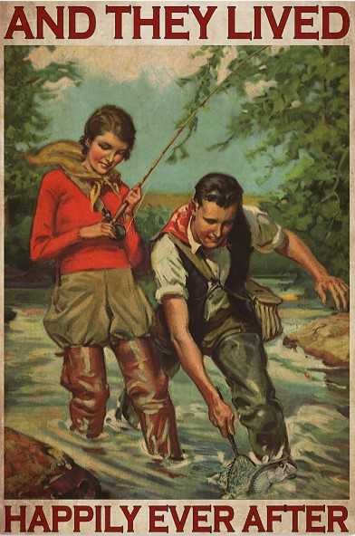 Fishing and they lived happily ever after poster