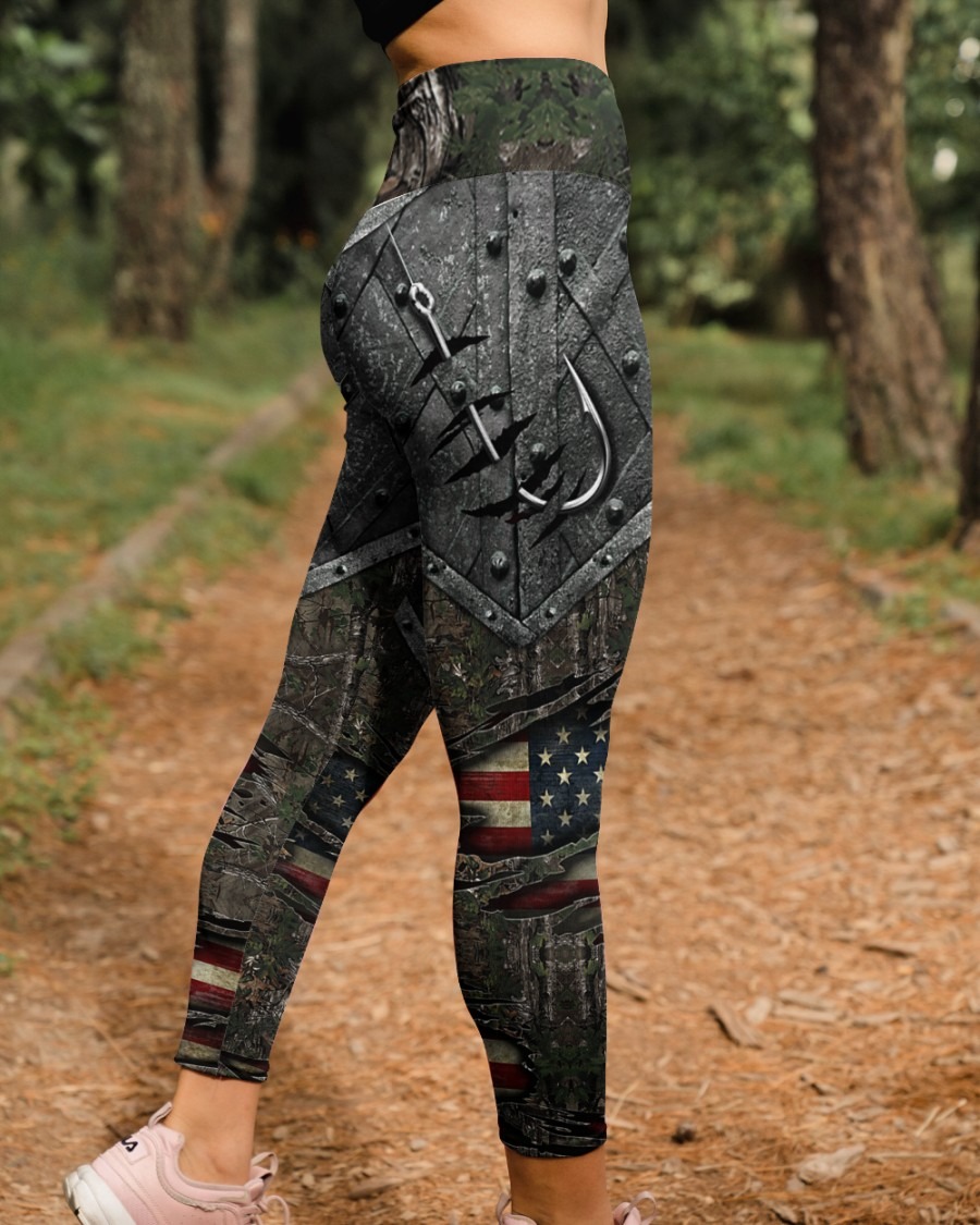 Fishing hook american flag legging2