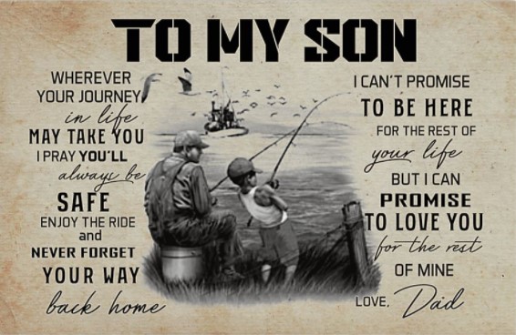 Fishing to my son poster