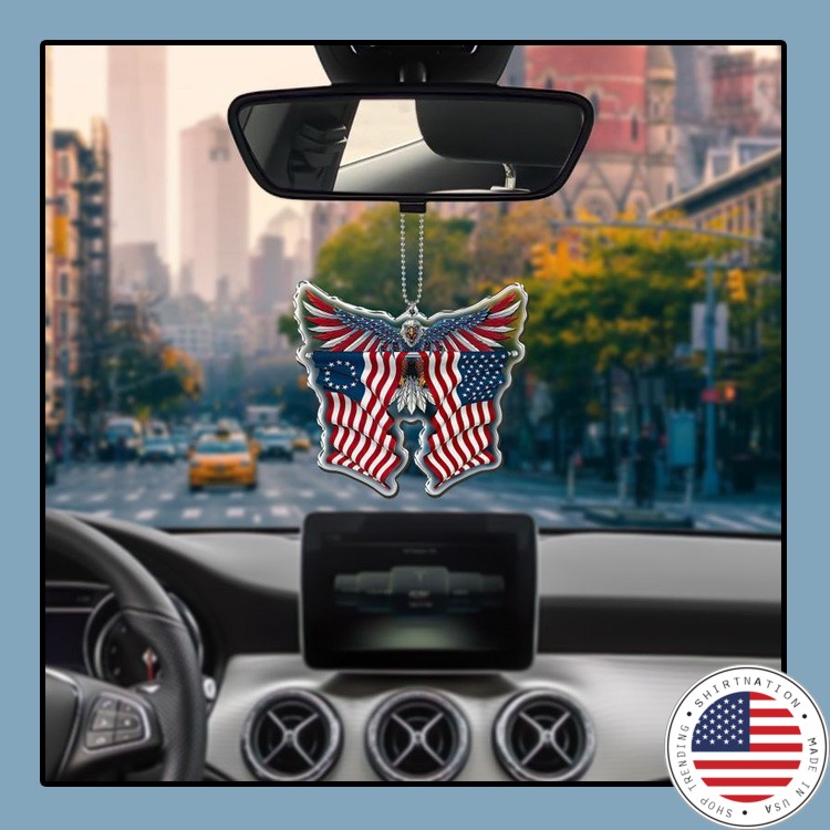Flag Eagle car hanging Ornament 1
