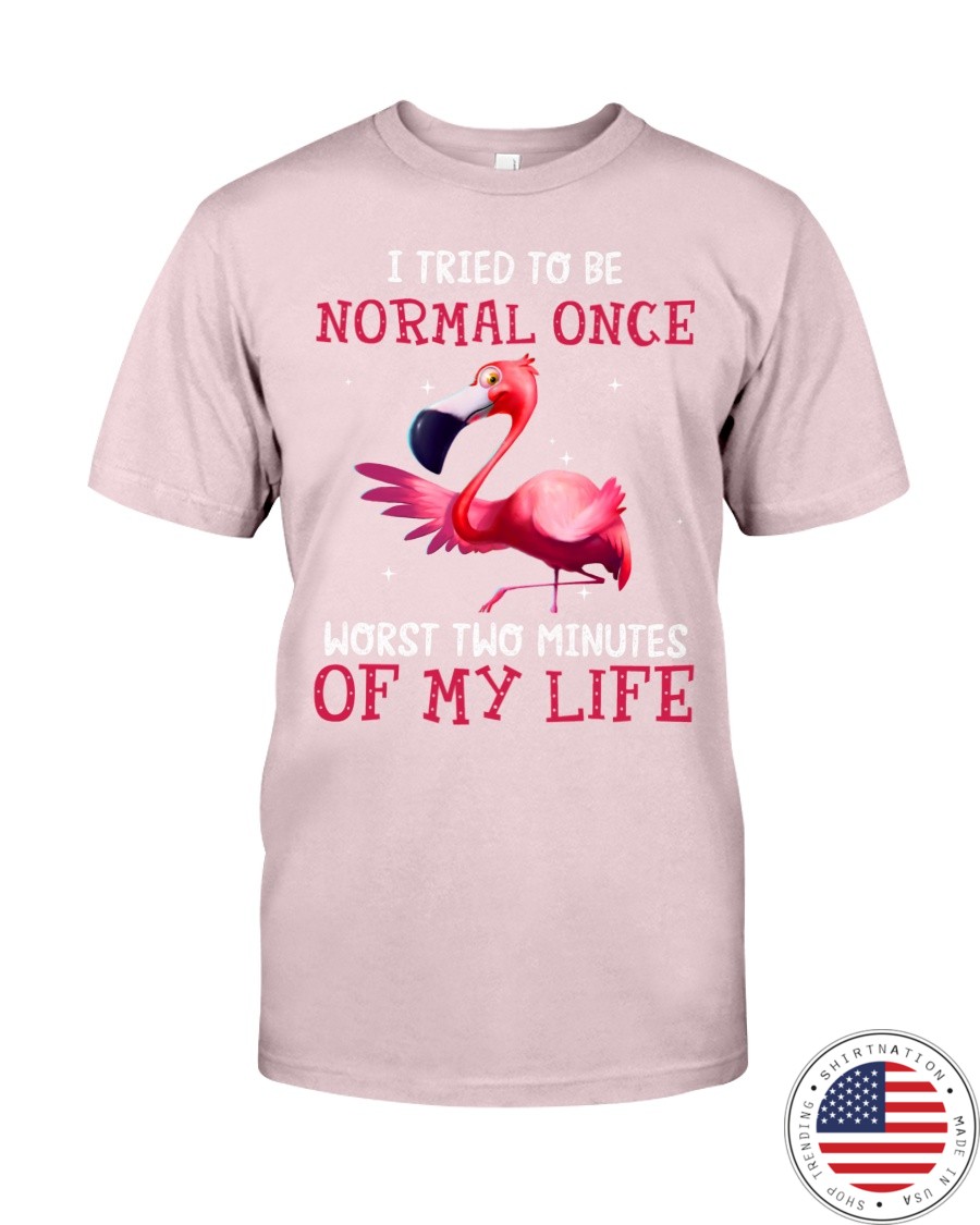 Flamingo I Tried To Be Normal Once Worst Two Minutes Of My Life Shirt1