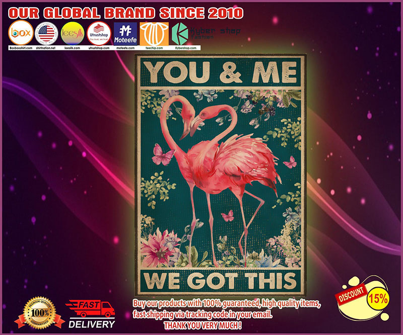 Flamingo You and me we got this poster