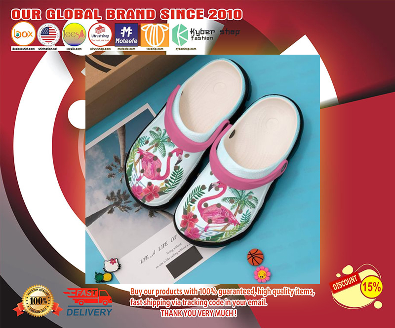 Flamingo crocs shoes