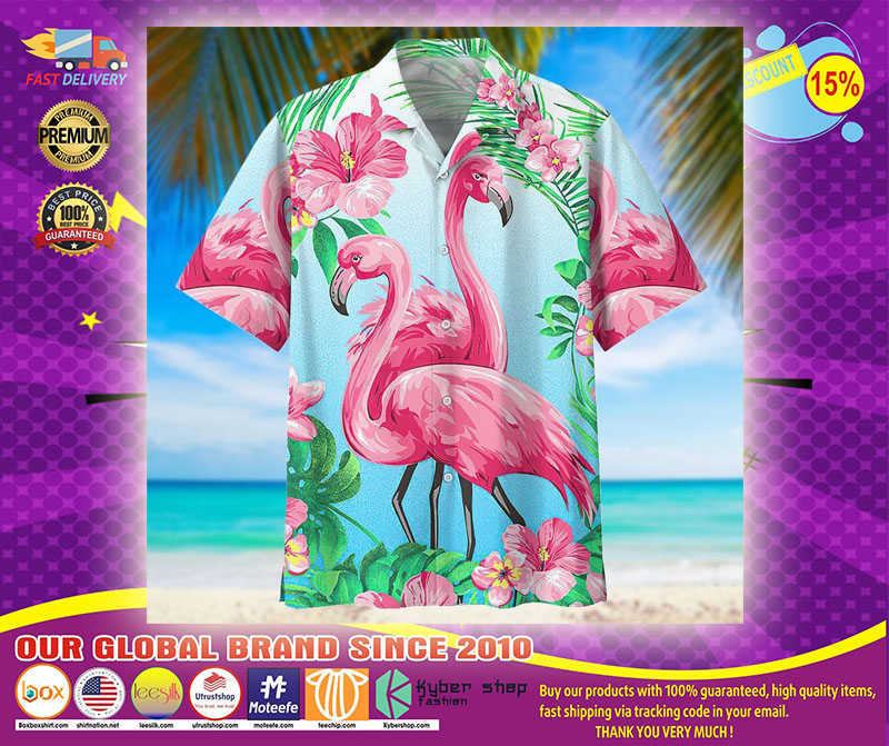 Flamingo hawaiian shirt1
