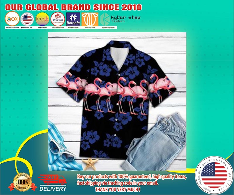 Flamingo hawaiian shirt