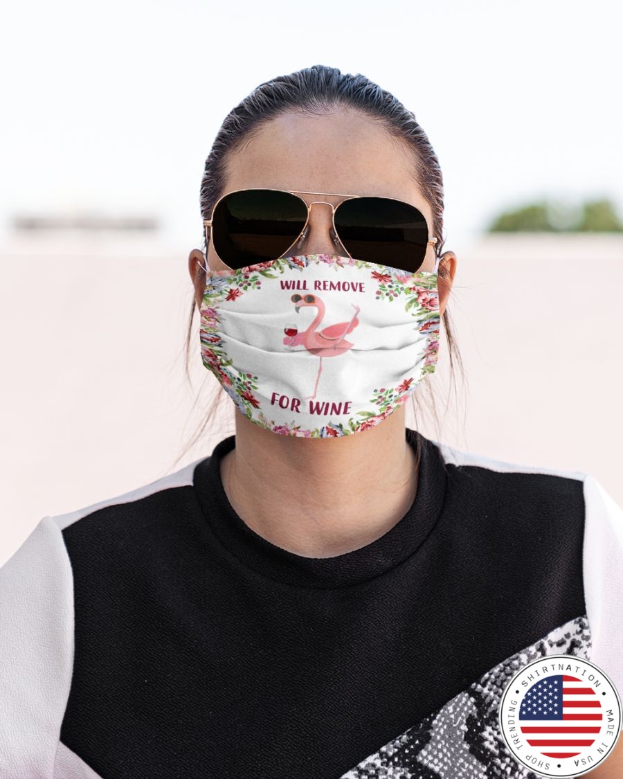 Flamingo will remove for wine face mask