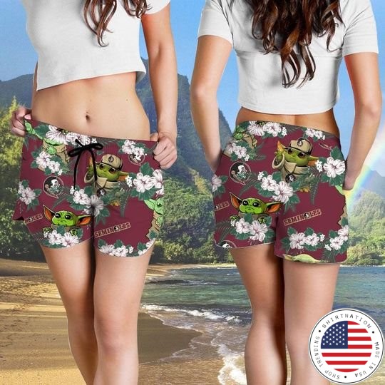 Florida State Seminoles And Yoda Hawaiian And Beach Short4