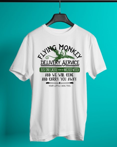 Flying monkey delivery service just one cackle wicked witch shirt