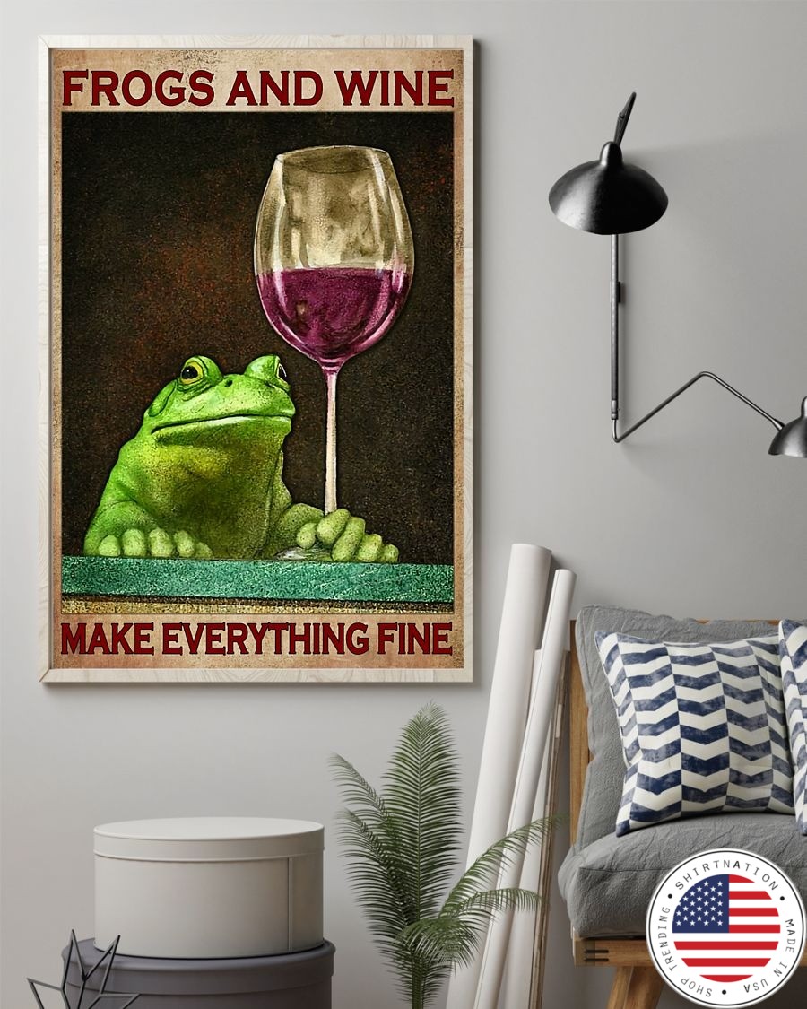 Fogs and wine make everything fine poster