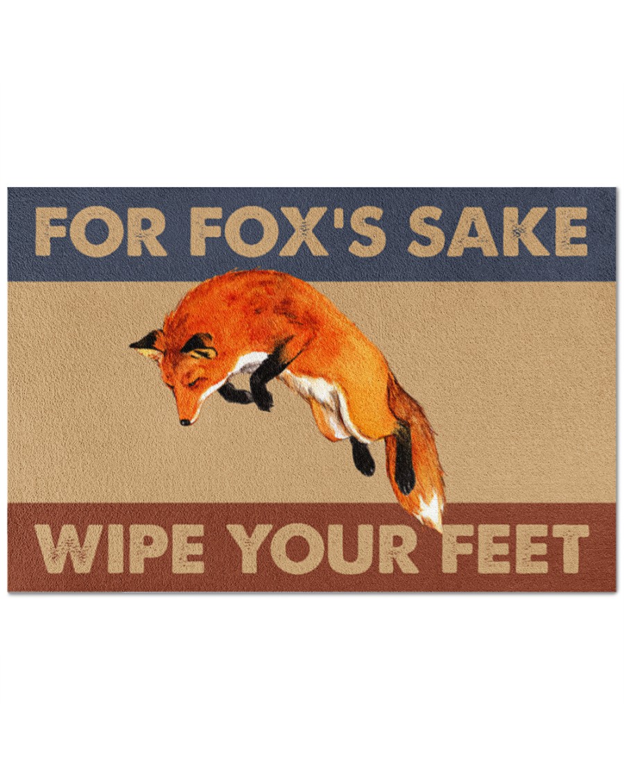 Fox fox's sake wipe your feet doormat