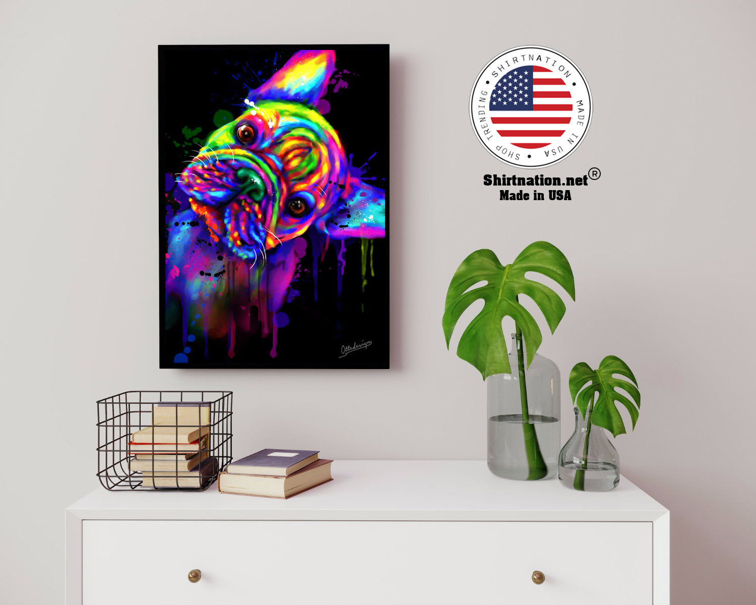 French bulldog water color poster 14