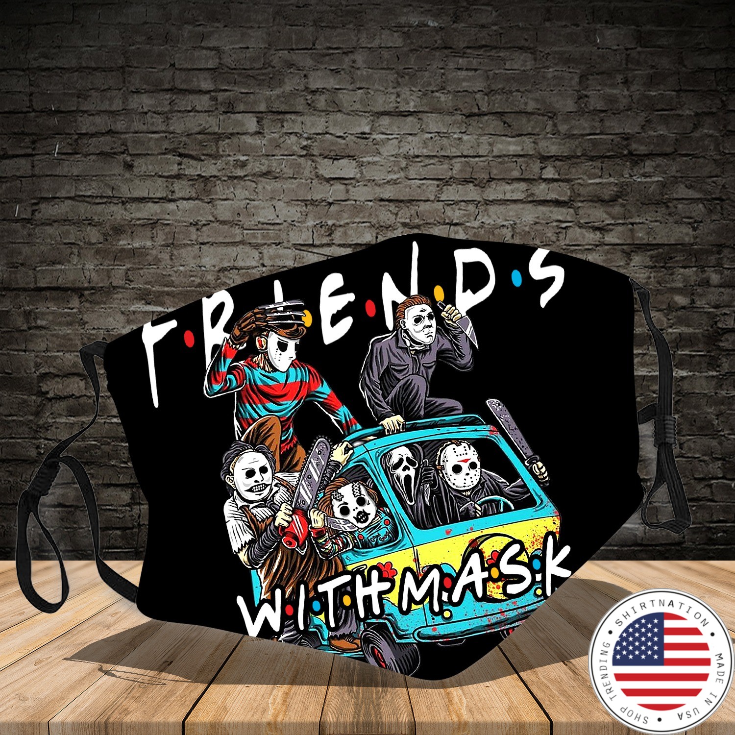Friend Horror with mask cloth fabric face mask