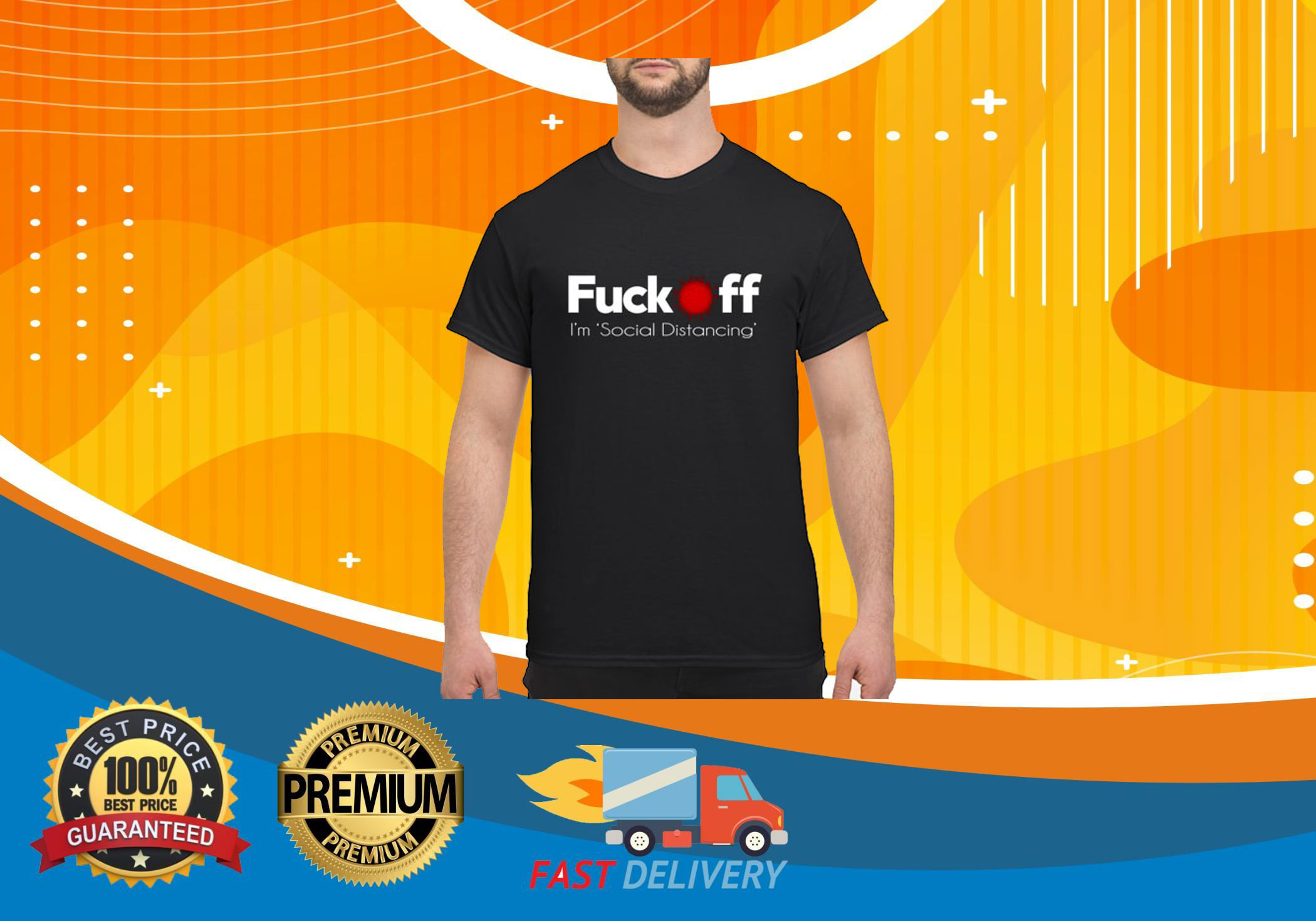 Fuck off Corona im social distancing shirt