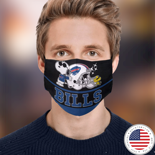 Snoopy Buffalo Bills Face Mask