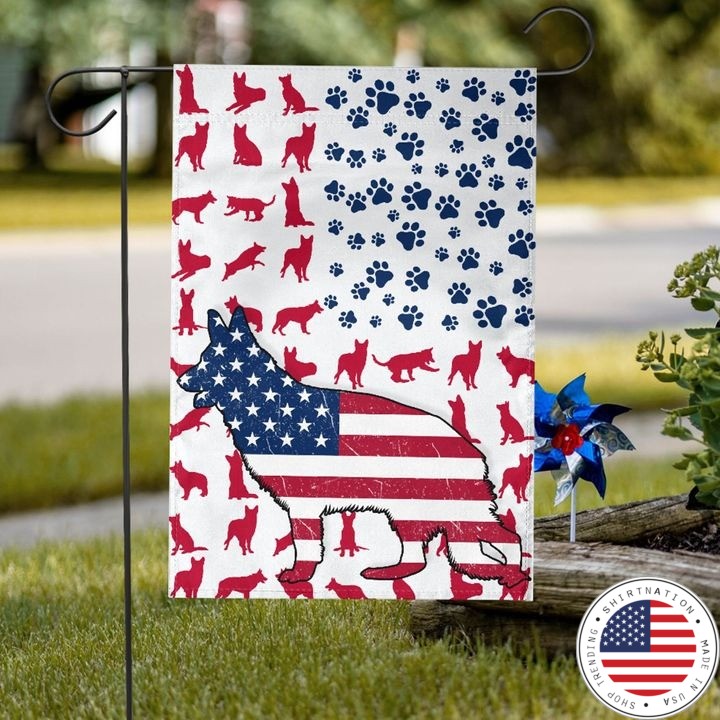 GSD Amercian house flag and garden flag