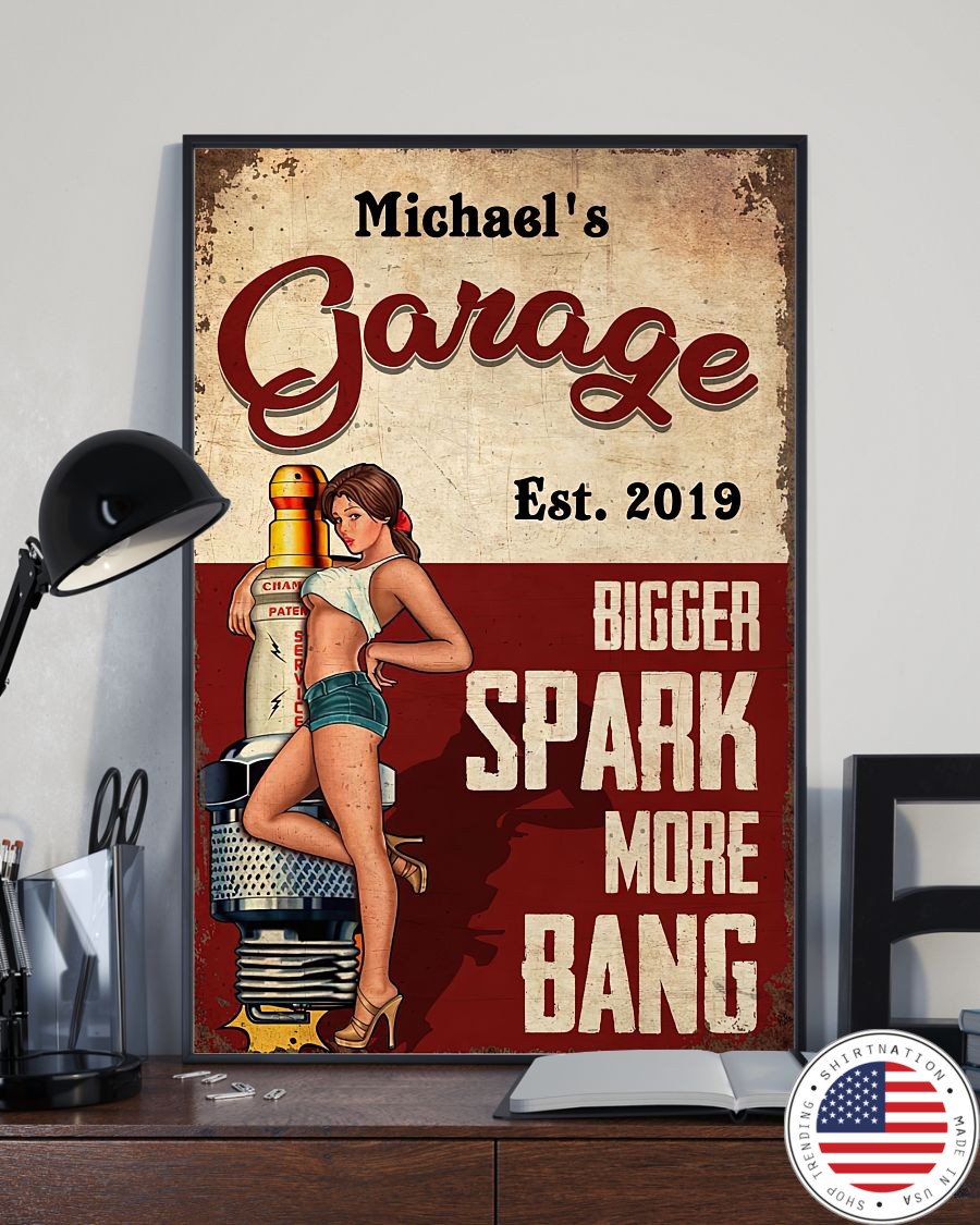 Garage bigger spark more bang poster2