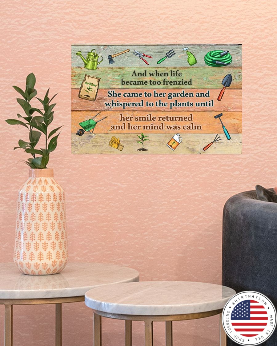 Gardening And when life became too frenzied poster145