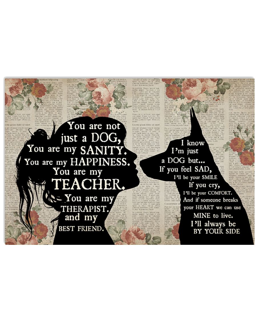 German shepherd girl therapist you are not just a cat best friend poster