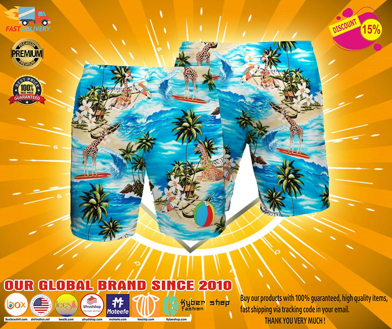 Giraffe Beach hawaiian short2