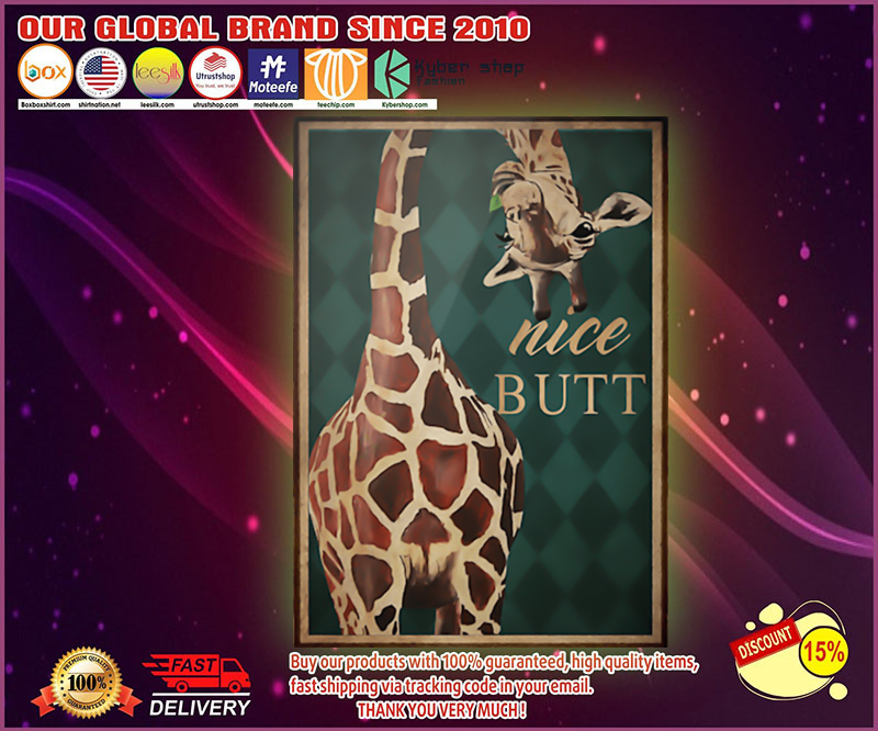Giraffe nice butt poster