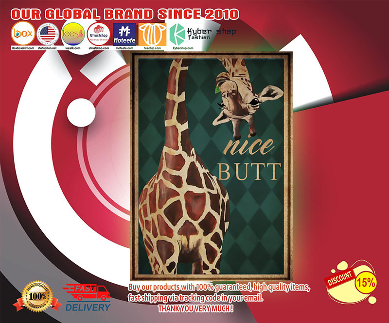 Giraffe nice butt poster