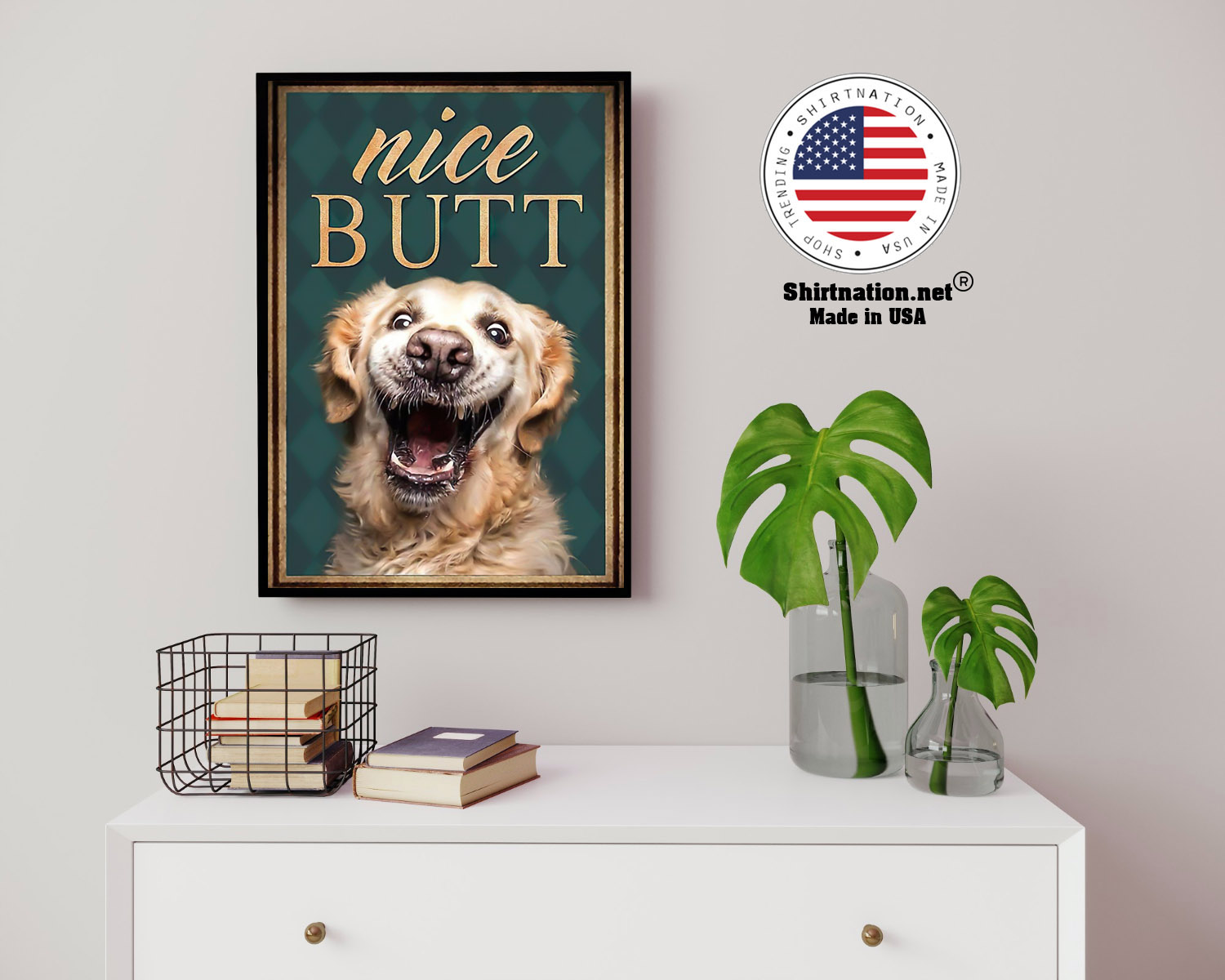 Golden retriever nice butt poster 14