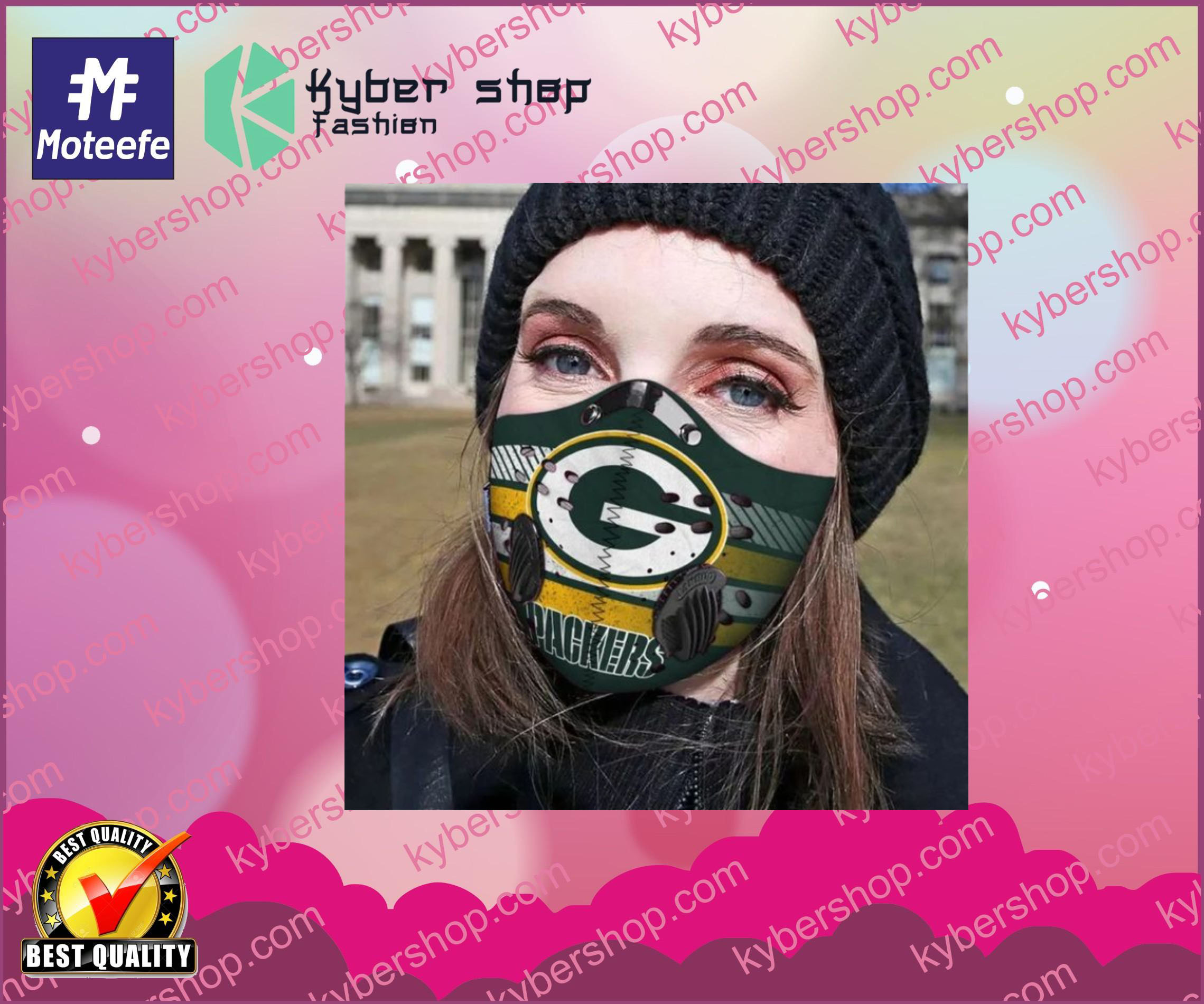 Green Bay Packers filter face mask