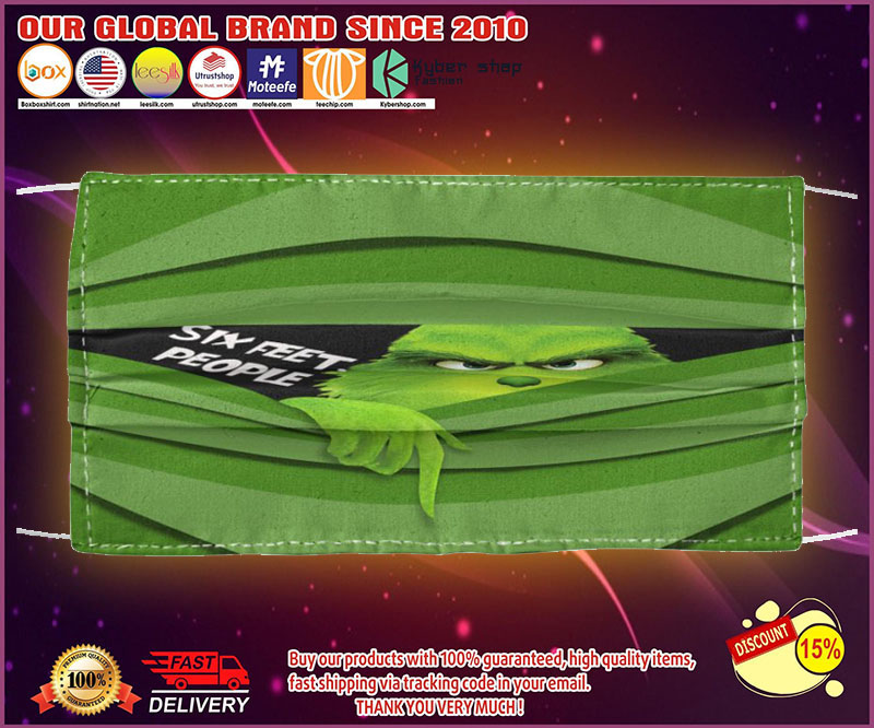 Grinch six feet people face mask