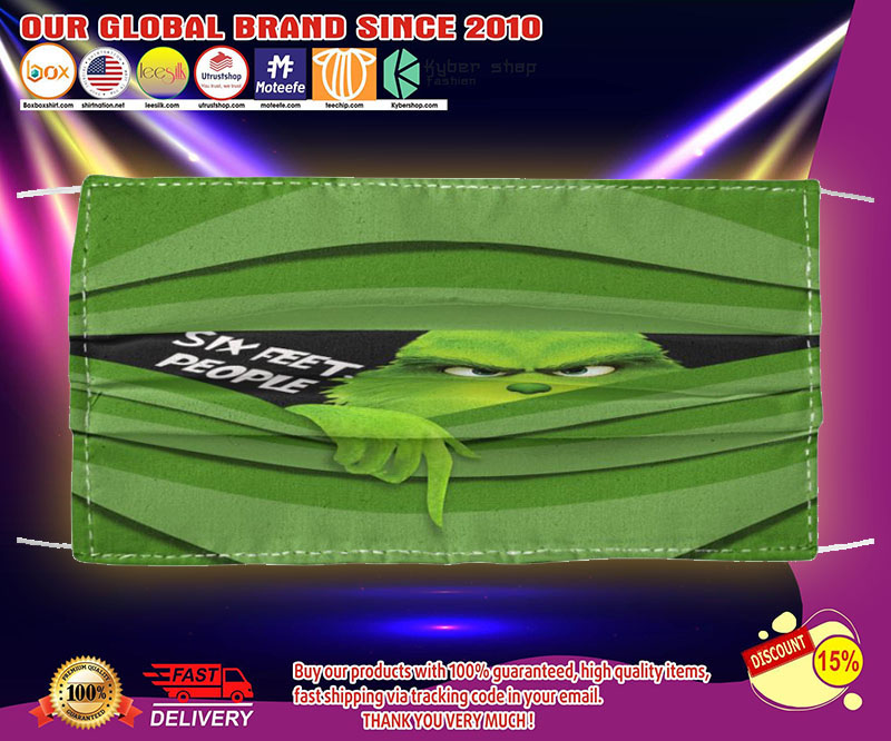 Grinch six feet people face mask
