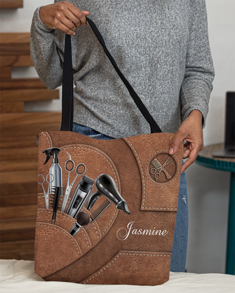 Hairstylist Tools tote bag Custom Text2