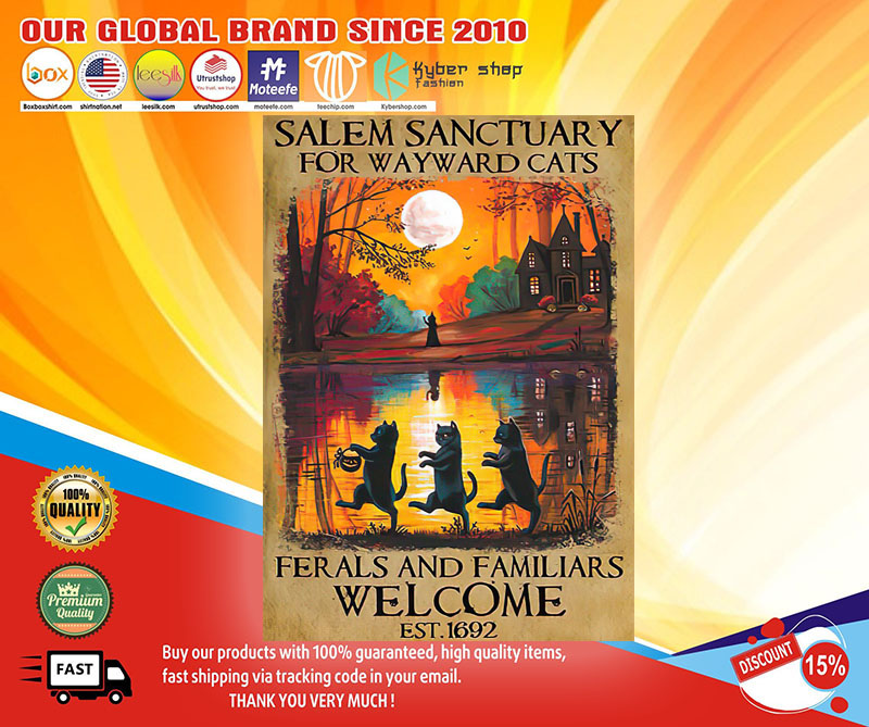 Halloween Salem sanctuary for wayward cats ferals and familiars poster1