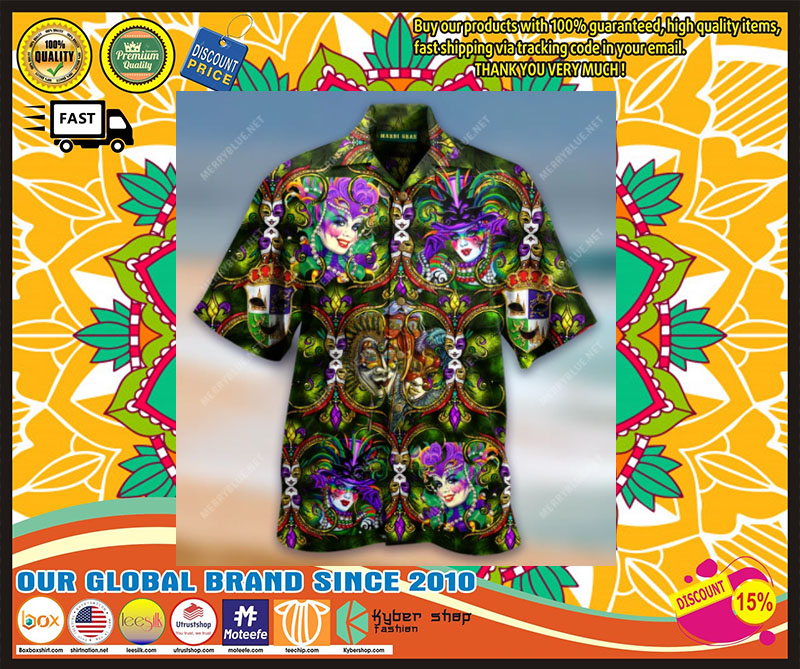 Happy mardi gras hawaiian