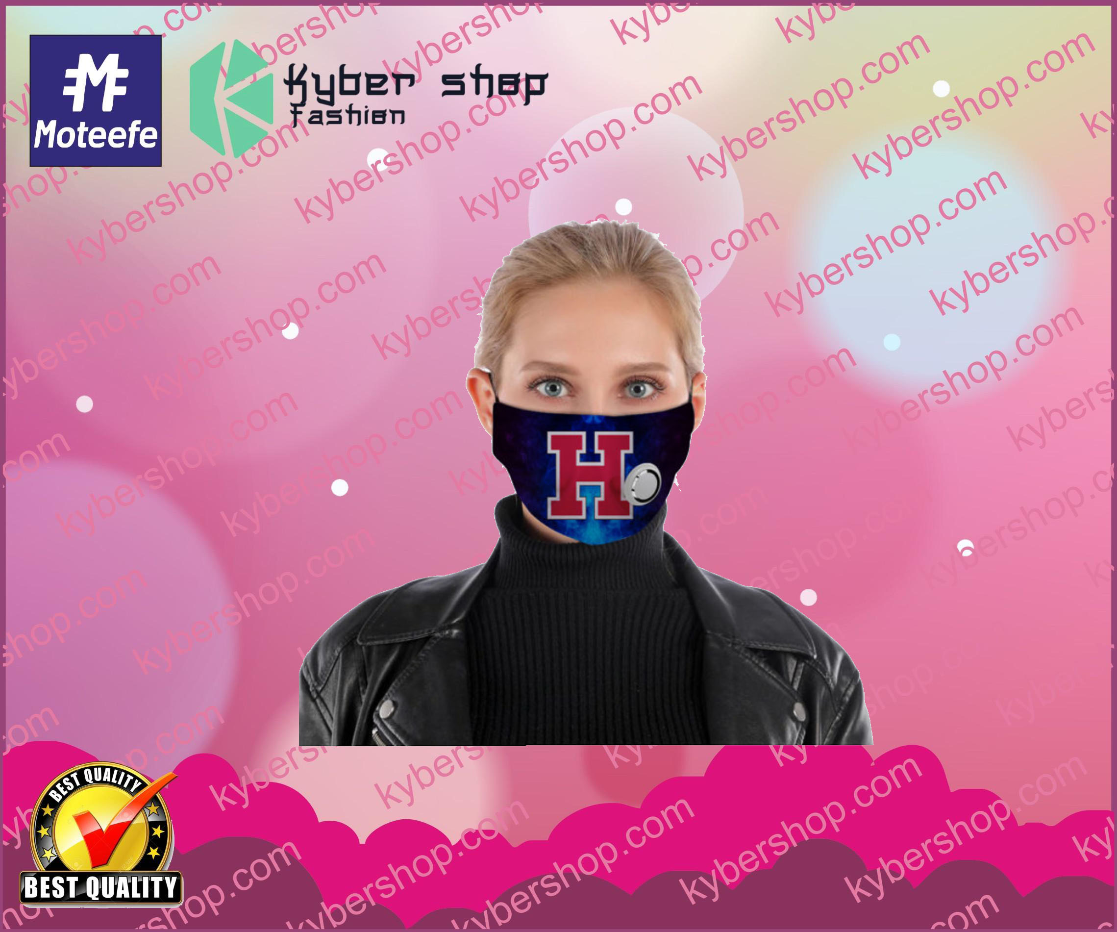 Harvard Crimson face mask