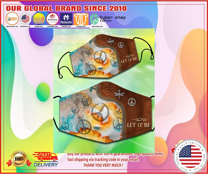 Hippie Peace Let it be facemask 4