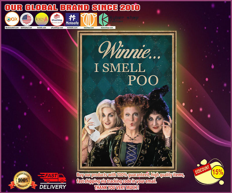 Hocus Pocus Winnie I smell poo poster