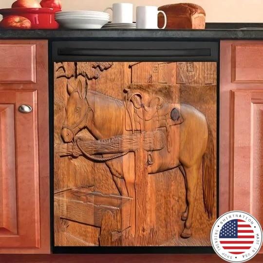 Horse decor kitchen dishwasher 3 1