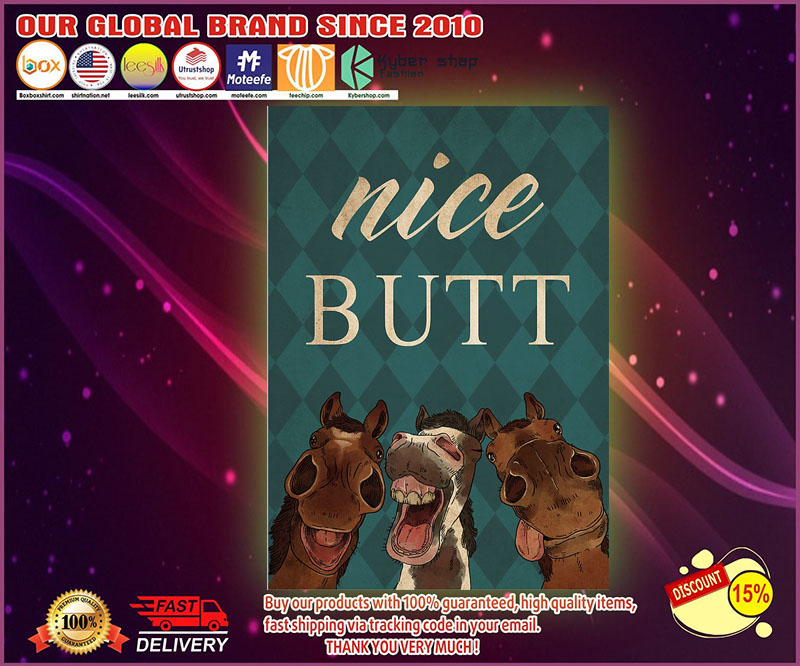 Horse nice butt poster