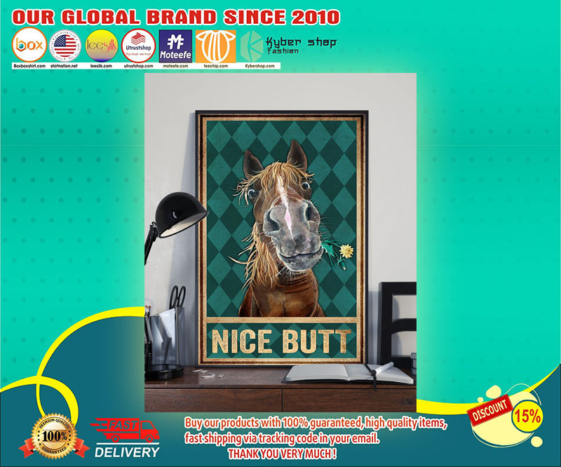 Horse nice butt poster